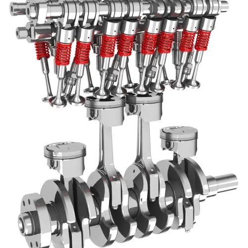 Pistões em um motor alternativo