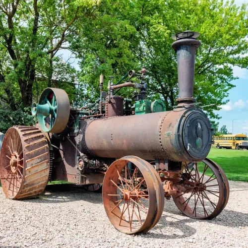 Tracteur à vapeur pour l'agriculture