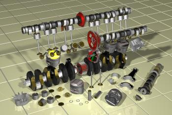 Partes y componentes de un motor térmico