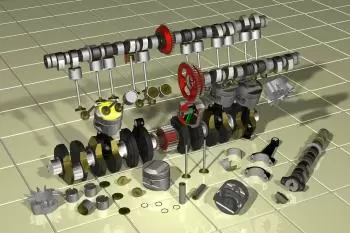 Partes y componentes de un motor térmico