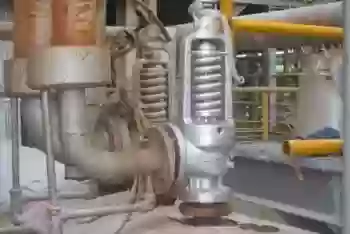 Válvula de seguridad de una caldera de vapor